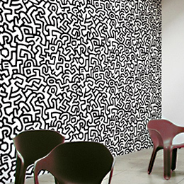 Sticker muraux Mur Intgral POPSHOP par Keith Haring - Sticker muraux gants indits & officiels!