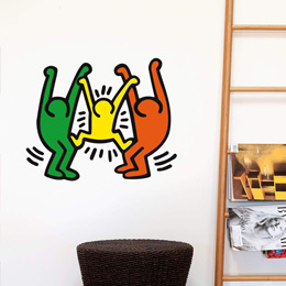 Stickers Pop Art et Street Art Family par Keith Haring - Stickers muraux Pop Art & Street Art originaux et indits
