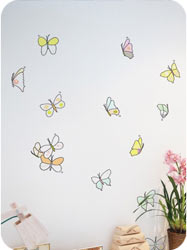 Stickers Papillons Aquarelle par Christa Flora - stickboutik.com