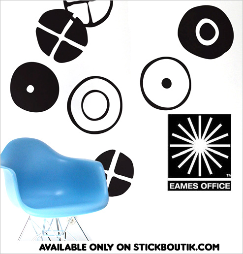 Charles & Ray Eames Official Giant Wall Stickers from the Iconic designers