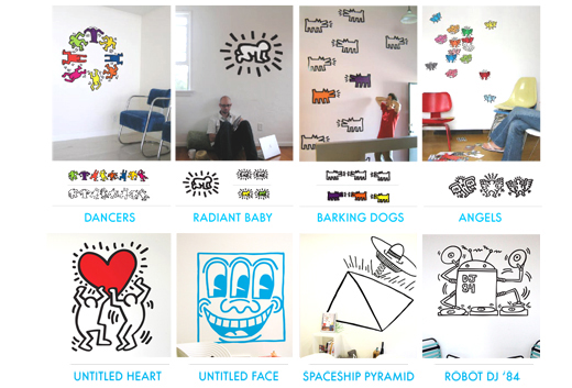Stickers muraux - Collection Keith Haring