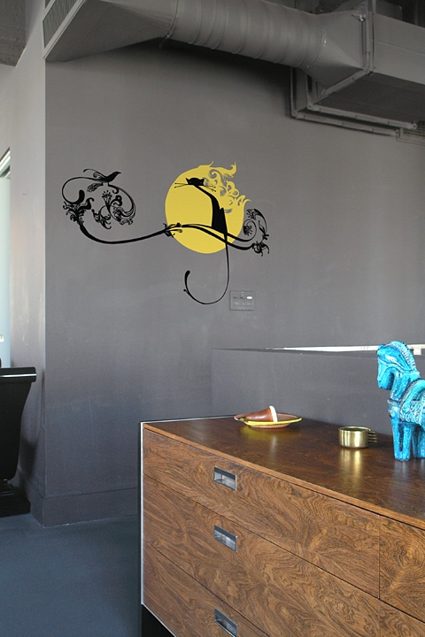 Sticker mural exclusif Cat Moonlight par Upper Playground 