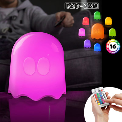  Lampe Pac-Man  Fantôme Led à Télecommande -  PacMan Ghost à 39,95 € - Stickboutik.com