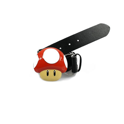 Ceinture Power-Up Rouge en Cuir avec Boucle mtal Nintendo  21,90 € - Stickboutik.com