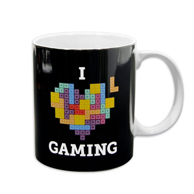 Mug Tetris Coeur - I Love Gaming Tetris  7,95 € - Stickboutik.com