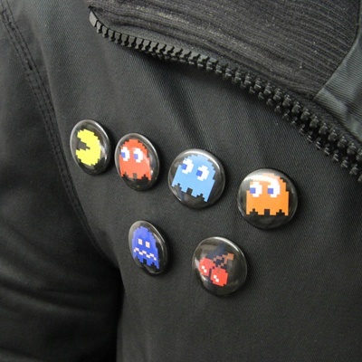 Pac-Man Badges (pack de 6) Pac Man  5,90 € - Stickboutik.com