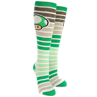 Chaussettes Nintendo rayes Toad Vert -  Super Mario  6,50 € - Stickboutik.com