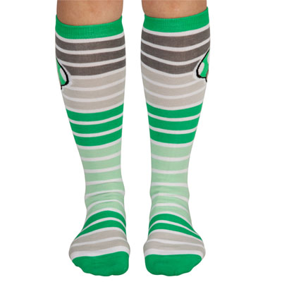 Chaussettes Nintendo rayes Toad Vert -  Super Mario  6,50 € - Stickboutik.com