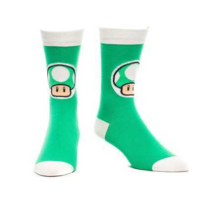 Chaussettes Nintendo Mushroom Vert -  Super Mario  6,90 € - Stickboutik.com