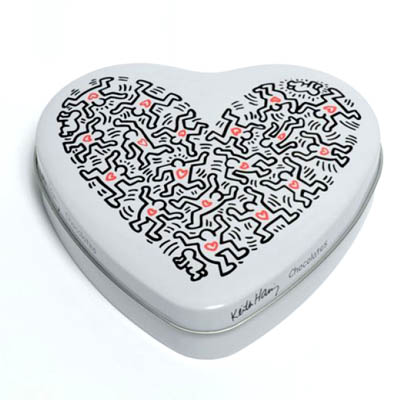 Chocolats Boite Heart Keith Haring  8,50 € - Stickboutik.com