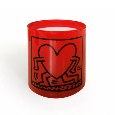 Bougie parfumée Heart Rouge Keith Haring à 27,90 € - Stickboutik.com