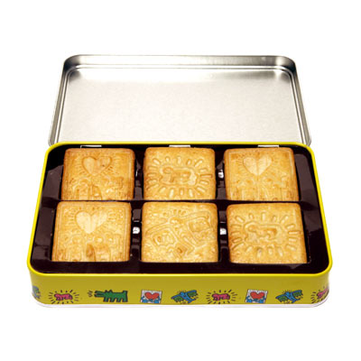 Biscuits en boite mtal PopArt Keith Haring  7,5 € - Stickboutik.com