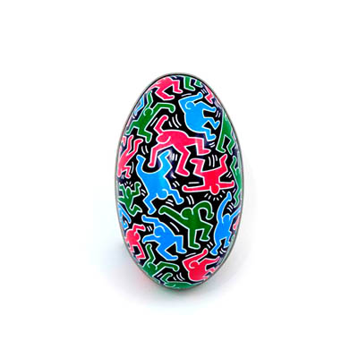 Chocolats Oeuf en mtal Dancers Keith Haring  5,90 € - Stickboutik.com