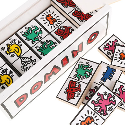 Domino Keith Haring - blanc Vilac  29,5 € - Stickboutik.com