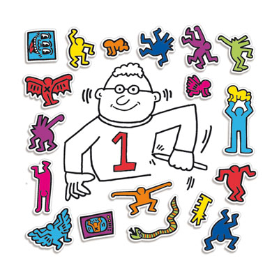 Magnets Keith Haring:  personnages Vilac  14,99 € - Stickboutik.com