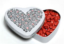 Boutique Cadeaux Keith Haring - PopShop Chocolats Boite Heart - Keith Haring : 8.50 €