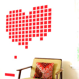 Heart BreakOut - Retrogaming Giant Wall Sticker  HybridDesign - Special Deals only on Stickboutik.com