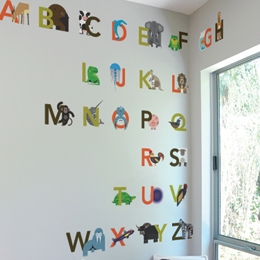 Animal Alphabet - Ki...  A Modern Eden: Wall Sticker & Wall Decal Image - Only on Stickboutik.com