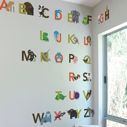 Sticker muraux Alphabet Animal par A Modern ... - Stickers muraux Gant: Soldes & Bon Plans Stickboutik.com, originaux et indits