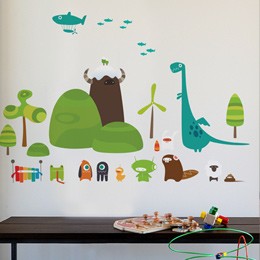 BotLand Robots  - Ki...  BabyBot: Wall Sticker & Wall Decal Image - Only on Stickboutik.com