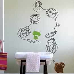 Doodle  - Kids Wall ...  BabyBot: Wall Sticker & Wall Decal Image - Only on Stickboutik.com