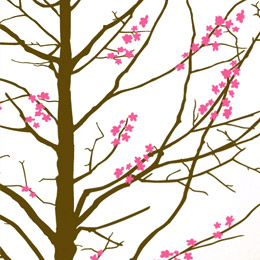 Four Seasons Cocoa - Giant Wall Sticker  Mina Javid - Special Deals only on Stickboutik.com