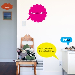 Cartoon bubbles Pack A - Giant Wall Stickers  2x4 - Special Deals on Stickboutik.com