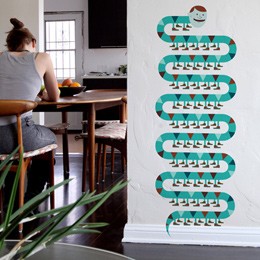 Snake with Legs  - Giant Wall Stickers  Jim Houser - Special Deals on Stickboutik.com