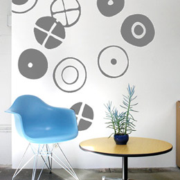 Stickers muraux Circles XL par Charles EAMES