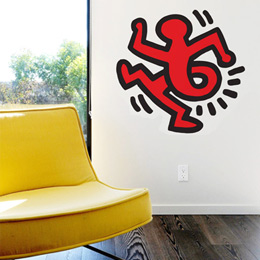 Sticker muraux Twisting Man par Keith Haring - Sticker muraux géants inédits & officiels!