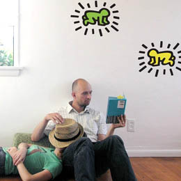 Radiant Baby Colour Wall Stickers Keith Haring - Special Deals only on Stickboutik.com