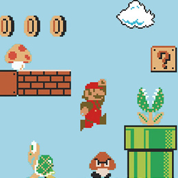 Geek Wall Stickers & Video games wall Decals by Nintendo