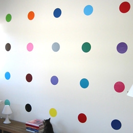 Sticker muraux Spot Painting a la D.Hirst - Sticker muraux géants inédits & officiels!