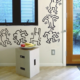 Sticker muraux Dancers XL par Keith Haring - Stickers muraux Design - Une exclusivité Stickboutik.com