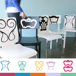 Sticker muraux Dos de chaises par Studio Habraken - Sticker muraux Selection de stickers  livraison garantie avant Nol: Stickers muraux Gants Geek, Design ou Kids