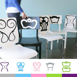 Stickers muraux Dos de chaises par Studio Habraken