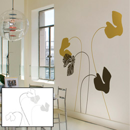 Graphic & Design Cyclamen Snow - Giant Wall Stickers by  ilan Dei - Original and exclusive Graphic & Design Wall Stickers on Stickboutik.com