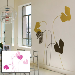 Cyclamen Raspberry - Giant Wall Stickers  ilan Dei - Special Deals on Stickboutik.com