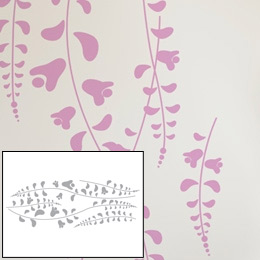 Wisteria Charcoal - ...  ilan Dei: Wall Stickers & Wall Decals
