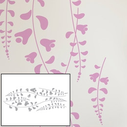 Graphic & Design Wisteria Charcoal - Giant Wall Stickers by  ilan Dei - Original and exclusive Graphic & Design Wall Stickers on Stickboutik.com