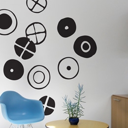 Graphic & Design Circles - Big Stickers  by  Charles & Ray EAMES - Original and exclusive Graphic & Design Wall Stickers on Stickboutik.com