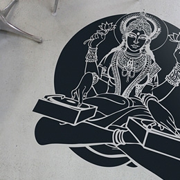 Sticker muraux Bodhisattva par Upper Playground - Sticker muraux gants indits & officiels!