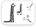 stickboutik.com - Giraffe par Wee Gallery - Re-Positionnables