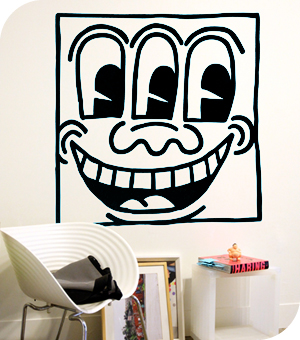 Stickers Muraux et stickers deco Sticker Untitled Face chez stickboutik.com