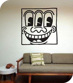 Stickers Muraux et stickers deco Sticker Untitled Face chez stickboutik.com