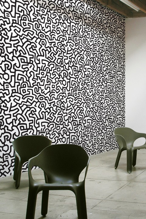 Stickers PopShop Fresque Murale par  Keith Haring