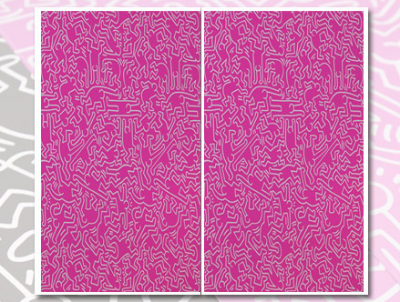 Dancers Pink Giant Wall Murals  Keith Haring: Sticker / Wall Decal Outline