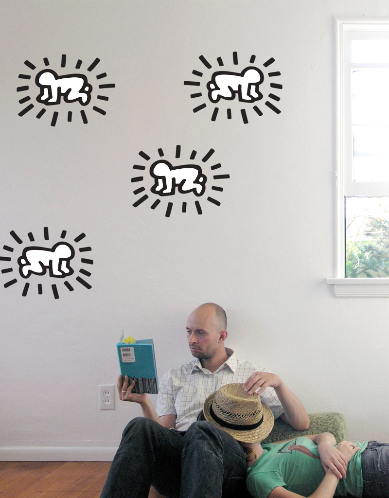 Radiant Baby Dual Wall Stickers Keith Haring: Wall Sticker & Wall Decal Main Image