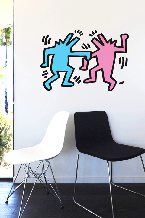  Keith Haring - Dancing Dogs Wall Sticker & Wall Decals only on Stickboutik.com - 1/2