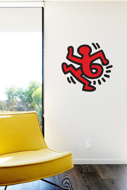 Sticker Twisting Man par  Keith Haring